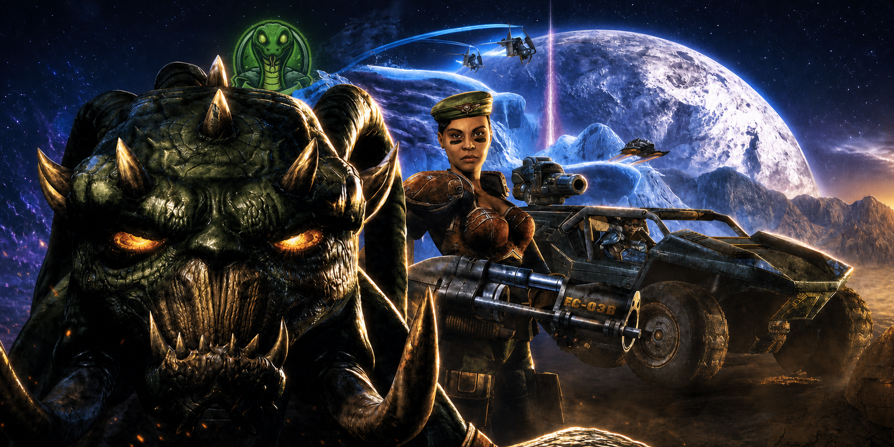 UTComp v20 arena artwork with the Viper mascot